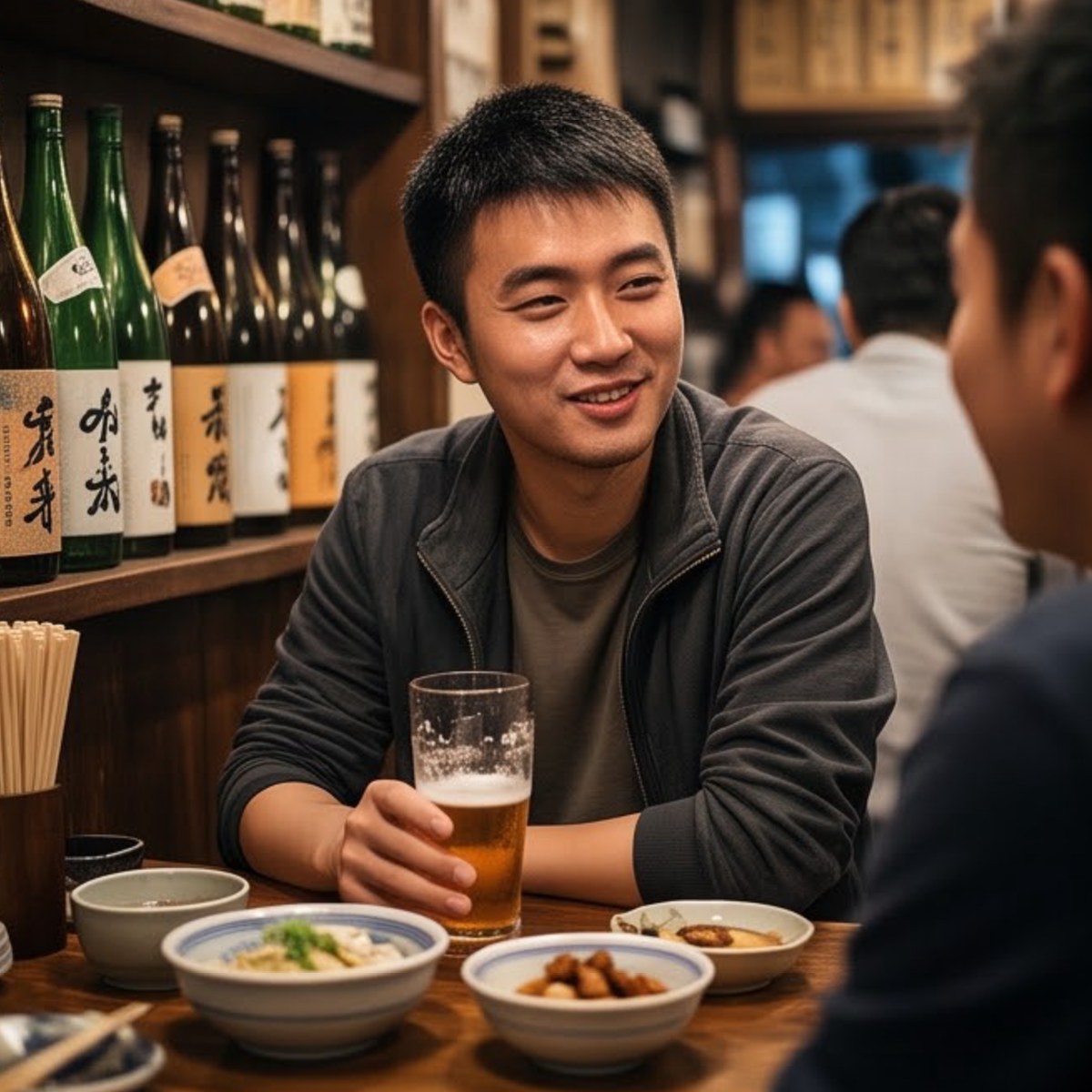 吧台对面的话
