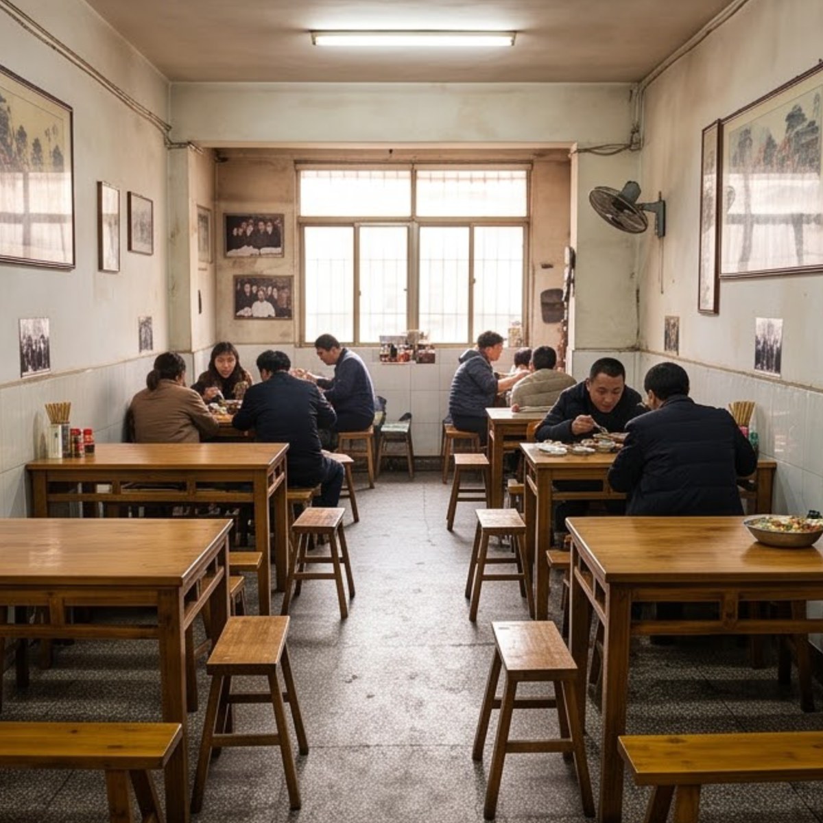 灶火、腊架与老社区的傍晚
