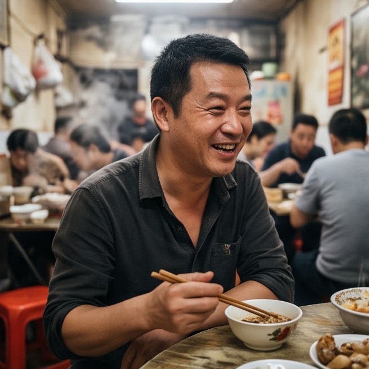 街坊与回头客的话