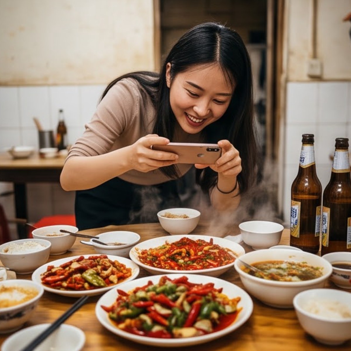 街坊与回头客的话