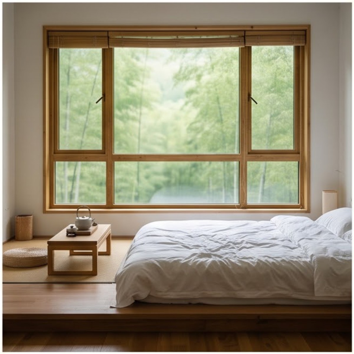 六栋小屋 · 散在竹海的不同高度