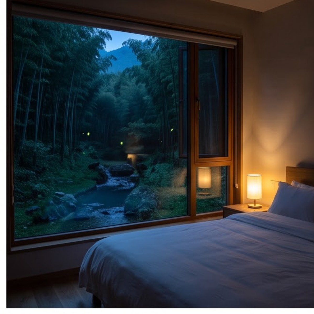 六栋小屋 · 散在竹海的不同高度